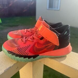 Nike Kids' Bright Orange and Black Sneakers